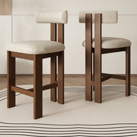 Tabouret de bar en bambou de style français, vintage, pour la maison, le restaurant, le loisir, tabouret haut, design nordique, chaise de réception, cuisine, métal
