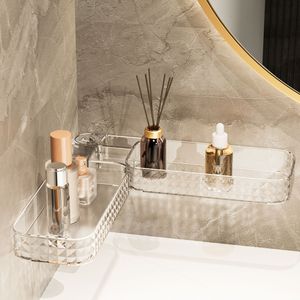 Estante de drenaje plegable para el hogar, estante de almacenamiento, estante de acabado de baño montado en la pared, plástico duradero para almacenamiento de artículos diversos - Product Image 4