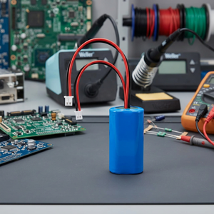14500 7.4V 800mAh Cylindrical Li-ion <b>Battery</b> 3A Max Discharge Current 8.4V Overcharge Protection 5.8V Overdischarge Protection - Product Image 2