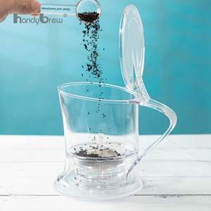 Termo con colador para infusión de té, diseño gris para verter, construcción sin BPA, directo de fábrica, para suministros de cafetería - Product Image 3