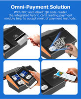 Sistema de Punto de Venta Android 14 Mini, Caja Registradora, Tablet POS de 11'', NFC, Máquina para Supermercado, Terminal POS Todo en Uno