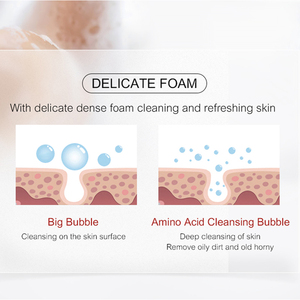 Échantillon gratuit Soins de la peau Hydratant Blanchissant Pores Crème Nettoyante en profondeur Acide aminé Nettoyant pour le visage de marque privée Nettoyant pour le visage - Product Image 4