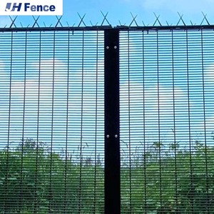 גדר ביטחון מצופה אבקה איכותית / גדר Clear View Clearvu נגד טיפוס 358, בת קיימא - Product Image 5