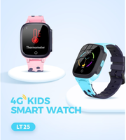 Reloj Inteligente Impermeable LT25 para Niños con Pantalla IPS, GPS, SOS, Video, Respuesta a Llamadas, Control Remoto, Termómetro, Correa de Goma y Calendario