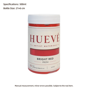 Pintura Acrílica HUEVE de Grado Artístico, Alta Cobertura, No Tóxica, a Base de Agua, 100 ml, Color Único, para Material Escolar Profesional, Papel, OEM - Product Image 5