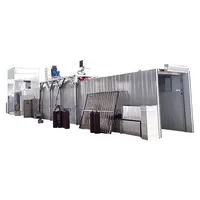 Línea de producción de pulverización de pintura automática, productos de bajo coste, muy utilizado en la industria de la estructura de acero