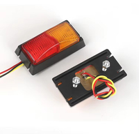 Luz LED de posición lateral bicolor rojo y ámbar, impermeable, para camión, remolque, luz de separación, indicador lateral, montaje con tornillos para camión y RV