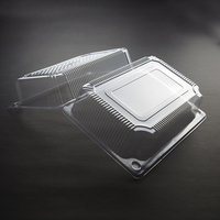 Boîte à gâteaux rectangulaire estampage alimentaire boîte à gâteaux de mariage à la crème glacée Orienral Transparent Blister boîtes à gâteaux en plastique pour animaux de compagnie avec fenêtre
