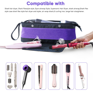 Sac de voyage pour outils de cheveux personnalisé avec tapis résistant à la chaleur étuis de transport de beauté des cheveux mallette à outils de styliste mallette de transport pour outils de cheveux - Product Image 3