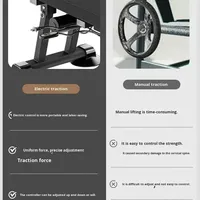 Table d'inversion électrique pour traction cervicale et lombaire, équipement de fitness pour soulager les douleurs dorsales, lit de relaxation par traction