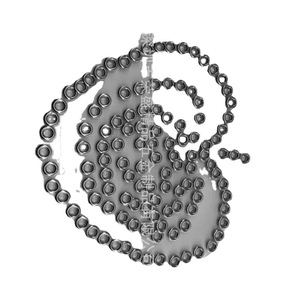 Œillets métalliques 11x5x5 10*5*4 plats en forme d'épi de maïs pour vêtements, chaussures, sacs – Connecteurs de quincaillerie tendance - Product Image 2