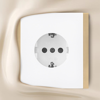 Enchufe de Pared WESA 16A, 1 Tomacorriente, Estándar Europeo Schuko, Diseño Moderno y Lujoso