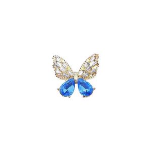 Fashion Brooches Butterfly Zinc Alloy Claw Setting Party Women's Jewelry Accessory - Product Image 5