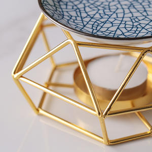 Colore oro romantico romantico Aroma <span class=keywords><strong>di</strong></span> ceramica <span class=keywords><strong>di</strong></span> ferro cera per scaldare le candele per casa <span class=keywords><strong>bruciatore</strong></span> <span class=keywords><strong>di</strong></span> <span class=keywords><strong>incenso</strong></span> - Product Image 4