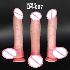 Extra-large Telescopic Vibrating Dildo Masturbator for Women <b>Silicone</b> <b>Waterproof</b> Eco-Friendly Adult Toy Model 1 From AD - Product Image 2
