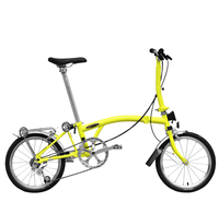 Vélo Pliant 3SIXTY 16 Pouces 6 Vitesses Cadre Acier G6 Mini Vélo Pliable Type M/Y/S Bar Inspiré Brompton Tri-Pliant