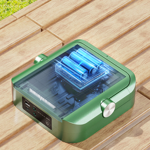 Projecteur LED d'urgence rechargeable avec panneau <span class=keywords><strong>solaire</strong></span> intégré, télécommande, portable avec poignée, sortie USB DC - Product Image 5