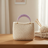 Deepeel BB-077 Accessoires de sac DIY Poignées en résine de 15 cm en forme de lune pour remplacement de poignée de sac à main