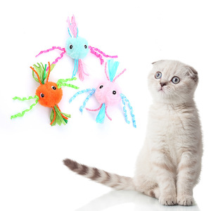 Wholesale Hot Sale Cat Multicolor Cute Scratching Ball Shape Toy Interactive Stuffed <b>Plush</b> Molar Soft Round <b>Plush</b> Cats Toys - Product Image 6