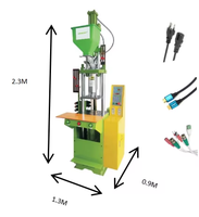 Machine de moulage par injection verticale d'occasion/neuve 15t 25t 35t 45t avec PLC, machine de fabrication de produits en plastique, câble USB, cordon d'alimentation