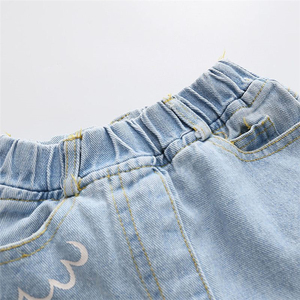 Los Mejores Sitios Web de Venta al por Mayor de Ropa Infantil Moderna, Pantalones Vaqueros con Estampado Demin para Niñas - Product Image 4