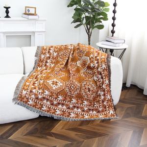 Servicio OEM Bohemio Acampar al aire libre Picnic Manta Diseño personalizado Tejido Tapiz Manta Venta al por mayor Manta Jacquard - Product Image 3