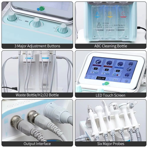 New Water Oxygen Jet Peel Hydra Vacuum Facial <b>Machine</b> Hydro Facial Lips Treatment Stainless Steel 6 Handles Commercial Use - Product Image 4