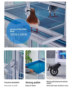 Cage à pigeons de qualité supérieure, robuste, épaissie, <span class=keywords><strong>anti</strong></span>-rongeurs, multi-compartiments, pour l'élevage des pigeons et l'élevage d'oiseaux en extérieur - Product Image 6