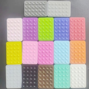 Универсальный кожаный чехол с завода, силиконовая присоска для мобильного телефона, квадратная односторонняя 12 зернистая присоска, автомобильный держатель - Product Image 2