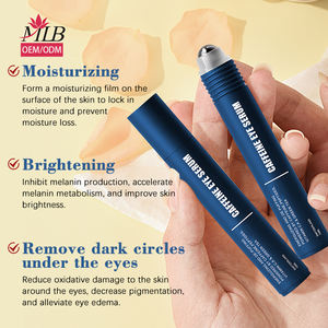 プライベートラベルナチュラルオーガニックスムースシワが明るくなり、アイローラーセラムの下でダークサークルカフェインアイセラムを減らします - Product Image 2