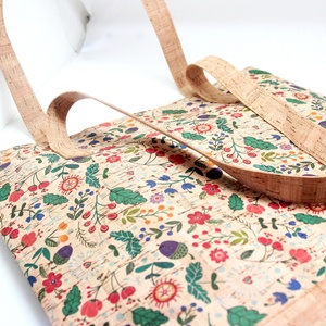 Eco Friendly New Style Cork Fabric <b>Handbag</b> Women Tote Bags With Custom Printed Logo - Product Image 3