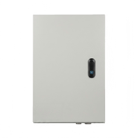 Boîtier de distribution d'alimentation double ATS industriel 380V AC avec stabilisateur de tension 50KVA, relais de séquence de phase, panneau de commande IP54