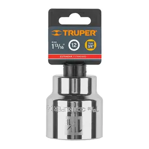 บ็อกซ์ 3 ชิ้น ประแจบล็อก 12 จุด ขนาด 1-13/16 นิ้ว หัวขัน 3/4 นิ้ว ยี่ห้อ TRUPER - Product Image 3