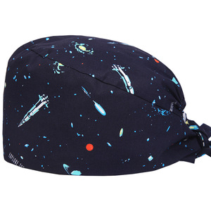 Cappello da Lavoro Regolabile per Uniformi Mediche da Donna, con Bottoni, Fascia Elastica e Laccio Posteriore in Tessuto Jersey - Product Image 5