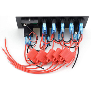 5 Gang LED doppio caricatore USB presa 4.2A 12V pannello interruttore auto segnale di direzione Dual USB adattatore per sigaretta per Camper Marine RV Caravan - Product Image 3