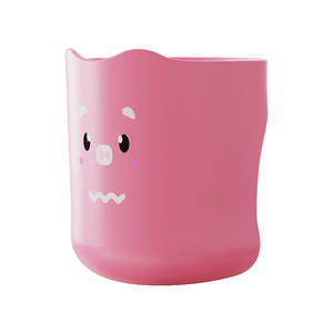 Tasse de dents de bébé, tasse de lavage anti-chute mignonne et créative, tasse de brossage universelle, tasse de rince-bouche à poignée en plastique de dessin animé - Product Image 5