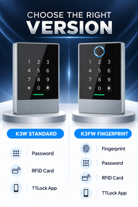 Control de Acceso Inteligente para Puertas con WiFi, IP67, Teclado, App TTLock, Huella Dactilar, Tarjeta RFID y Contraseña para Edificios Comerciales - Product Image 3