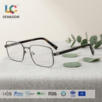 Gafas Ópticas Cuadradas Vintage de Montura Delgada, con Protección Contra Luz Azul, Cómodas para el Trabajo Diario, en Oferta