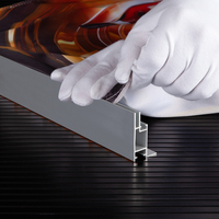 Système de cadre en aluminium pour boîte à lumière LED, extrusion d'aluminium SEG pour affichage en tissu