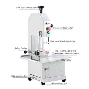 Cortador <span class=keywords><strong>de</strong></span> carne <span class=keywords><strong>de</strong></span> sierra <span class=keywords><strong>de</strong></span> cinta comercial con protección <span class=keywords><strong>de</strong></span> seguridad: previene accidentes, confiable para uso diario, sierra <span class=keywords><strong>de</strong></span> media división <span class=keywords><strong>de</strong></span> cabeza <span class=keywords><strong>de</strong></span> cerdo - Product Image 2