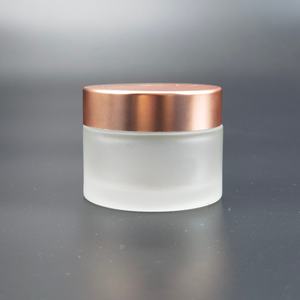 5ml 10ml 15ml 20ml 30ml 50ml 60ml Straight Round <b>Rose</b> Gold Lid Cosmetic Face Cream Jar Pink Glass Cream Jars with Spoon - Product Image 5