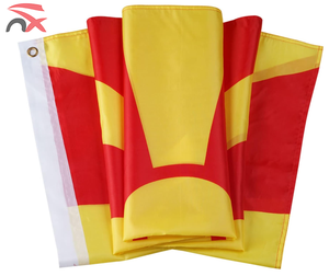Banderas Nacionales Promocionales <span class=keywords><strong>de</strong></span> Poliéster 100% Impresas 150x90, <span class=keywords><strong>Bandera</strong></span> <span class=keywords><strong>de</strong></span> <span class=keywords><strong>Macedonia</strong></span> <span class=keywords><strong>del</strong></span> <span class=keywords><strong>Norte</strong></span> para Exteriores - Product Image 2