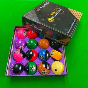 Billes de billard Black Warrior 8A, lot de 16, en résine, pour billard américain, grande taille, jusqu'à 4,9 pouces - Product Image 3