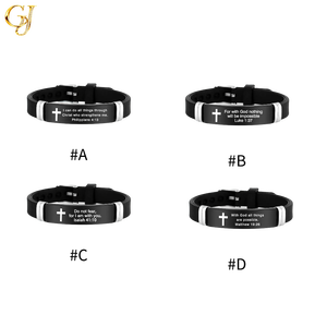 Pulsera con Frase Inspiradora Grabada, Brazalete Ajustable con Afirmaciones Positivas para Mujer - Product Image 4
