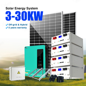 Anern ad alta efficienza 30kw sistema solare ibrido 5kw 10kw sistema di energia solare pannello solare Kit 20kw - Product Image 1