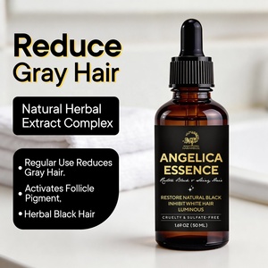 Tratamiento OEM ODM para el Cabello Gris para Hombres y Mujeres, Tratamiento para Cabello Canoso, Tratamiento para Convertir el Cabello Gris en Negro, Suero <span class=keywords><strong>Angelica</strong></span> Anti-Canas - Product Image 1