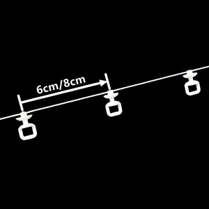 גליל מחליק לוילונות מפלסטיק PE בעיצוב S-Wave מודרני ויוקרתי, קל לשימוש ועמיד, 100 מטר, מתאים למוטות וילונות בקוטר 16-22 מ\"מ - Product Image 5