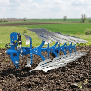 Charrue à trois socs Tough Pioneer, à roulement d'engrenage, à lame traitée thermiquement, montée sur tracteur, pour sols abrasifs - Product Image 4