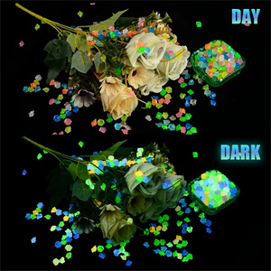 4000 pièces/paquet lumineux sable lueur <span class=keywords><strong>dans</strong></span> la pierre sombre galet <span class=keywords><strong>jardin</strong></span> cour <span class=keywords><strong>chemin</strong></span> extérieur pelouse réservoir de poissons décoration d'aquarium 3-5mm - Product Image 3