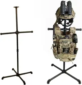 Tactical Gear Stand Helmet Vest Belt Display Rack